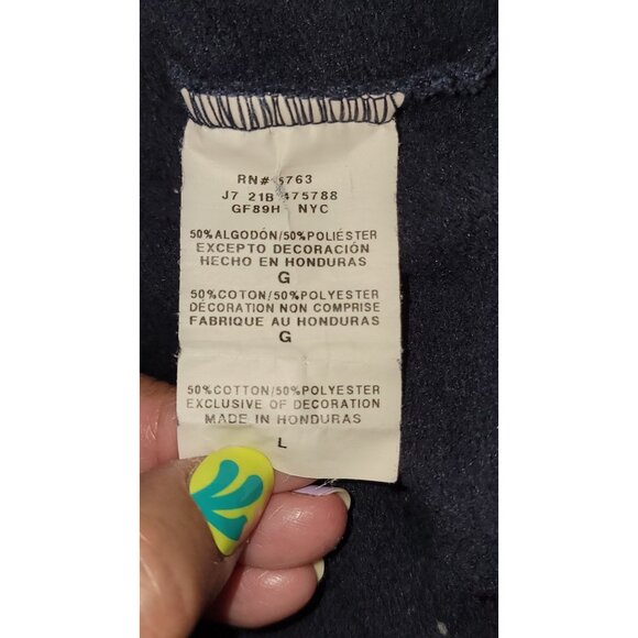 Champion Hoodie Sun Face Design Black L - Picture 4 of 6